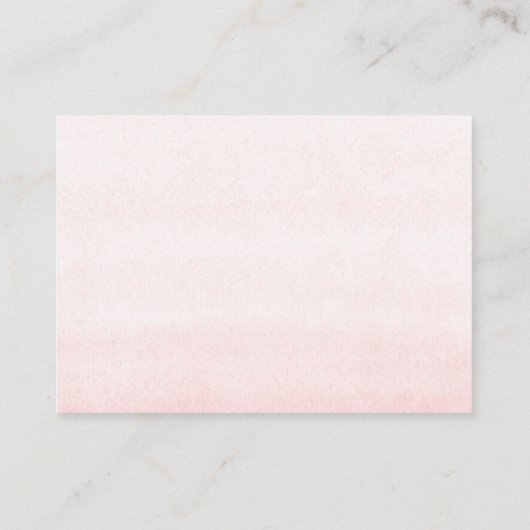 Ticket für Windeln Raffle Soft Pink Floral Baby Du Begleitkarte (Rückseite)