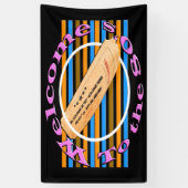 Ticket in die 80er Jahre einräumen Banner (Vertikal)