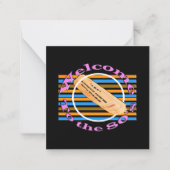 Ticket in die 80er Jahre einräumen Mitteilungskarte (Vorderseite)