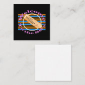 Ticket in die 80er Jahre einräumen Mitteilungskarte (Vorne/Hinten)