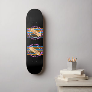 Ticket in die 80er Jahre einräumen Skateboard