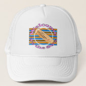 Ticket in die 80er Jahre einräumen Truckerkappe (Vorderseite)