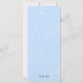 Ticket Invitation Blue Glitzer Foto Filmtheater Einladung (Rückseite)