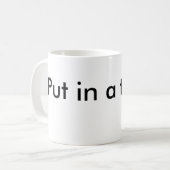 Ticket! Kaffeetasse (Vorderseite Links)