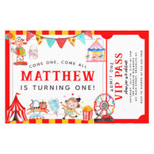 Ticket-Niedliche Geburtstag für den Circus Carniva