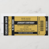 Ticket-Party Einladung | Einladungen zu Veranstalt (Vorderseite)