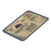 Ticket RMS Titanic 1912 Magnet (Linke Seite)