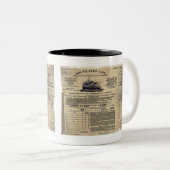 Ticket RMS Titanic 1912 Zweifarbige Tasse (VorderseiteRechts)