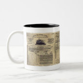 Ticket RMS Titanic 1912 Zweifarbige Tasse (Links)