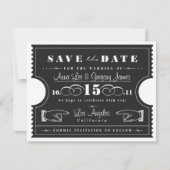 Ticket Save the Date (Vorderseite)