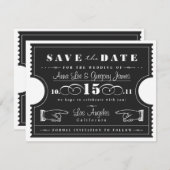 Ticket Save the Date (Vorne/Hinten)
