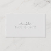 Ticket "Stars Moon & Clouds Gray Diaper" Begleitkarte (Rückseite)