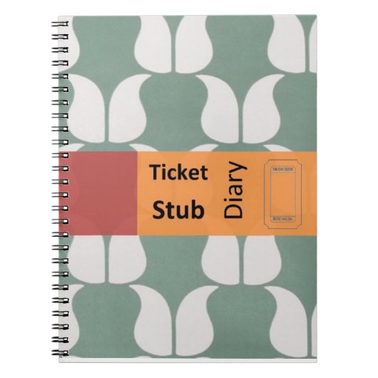 ticket stub diary notizblock (Vorderseite)