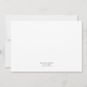 Ticket Style Black/Lila Class Wiedersehen Einladung (Rückseite)