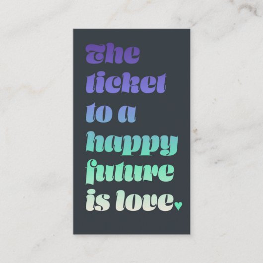 Ticket to Love (Vorderseite)