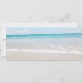 Ticket-Zielort für den Hochzeitstag Boarding Einladung (Rückseite)