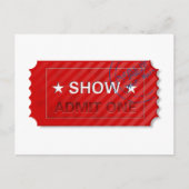 Ticket zulassen postkarte (Vorderseite)