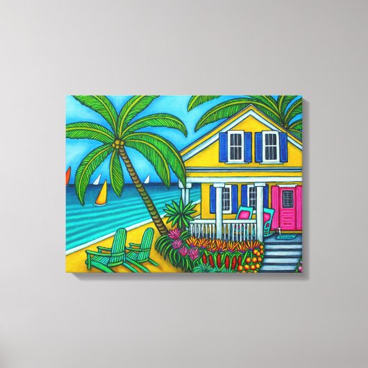 Ticket zum Paradies Canvas Print by Lisa Lorenz Leinwanddruck (Vorderseite)