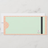 Ticket zur Party Einladung (Rückseite)