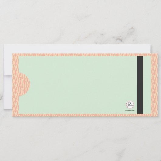 Ticket zur Party Einladung (Rückseite)