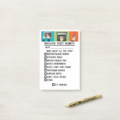 Ticketanfrage nach dem Ende der Bestellung/Ticketr Post-it Klebezettel (Auf Schreibtisch)