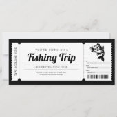 Ticketgutschein für überraschende Fangreise Einladung (Vorderseite)