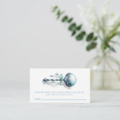 Ticketkarte für Blue Baby Rattle Boy Diaper Begleitkarte (Stehend Vorderseite)