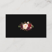 Ticketkarte für die Hochzeitsempfehlung Black Burg Begleitkarte (Rückseite)