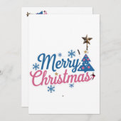 Ticketkarte für Freude: Pauschalreise Feiertagskarte (Vorne/Hinten)