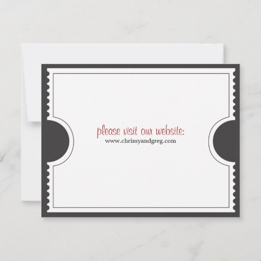 Ticketkarte Save the Date (Rückseite)