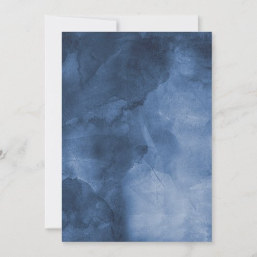 Tickets buchen | World Map Blue Save the Date (Rückseite)