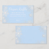 Tickets für das Blue Snowflake Diaper Begleitkarte (Vorne/Hinten)