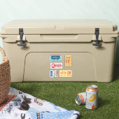 Tickets für das phantastische Retro Theater Aufkleber (Kühler)