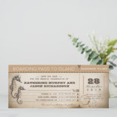 Tickets für den Boarding Save the Date (Stehend Vorderseite)