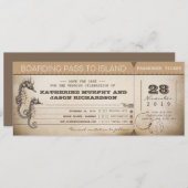 Tickets für den Boarding Save the Date (Vorne/Hinten)