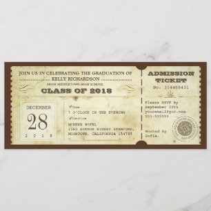 Tickets für den Vintagen Abschluss - lädt ein Einladung