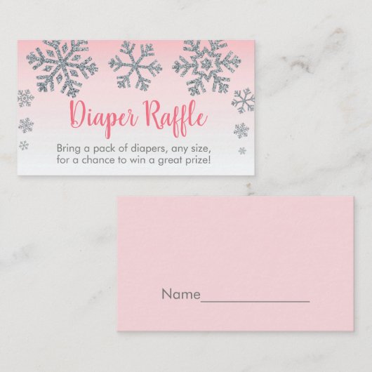 Tickets für die Raffination Snowflake Pink & Silve (Vorne/Hinten)