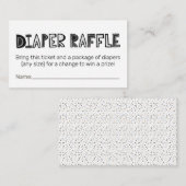 Tickets für niedliche Windeln Begleitkarte (Vorne/Hinten)