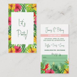 Tickets für Tropical Vacation Stag und Dode Party