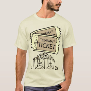 Tickets & Popcorn Grafik-T - Shirt