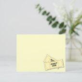 Tickets Postkarte (Stehend Vorderseite)