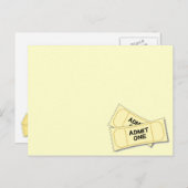 Tickets Postkarte (Vorne/Hinten)