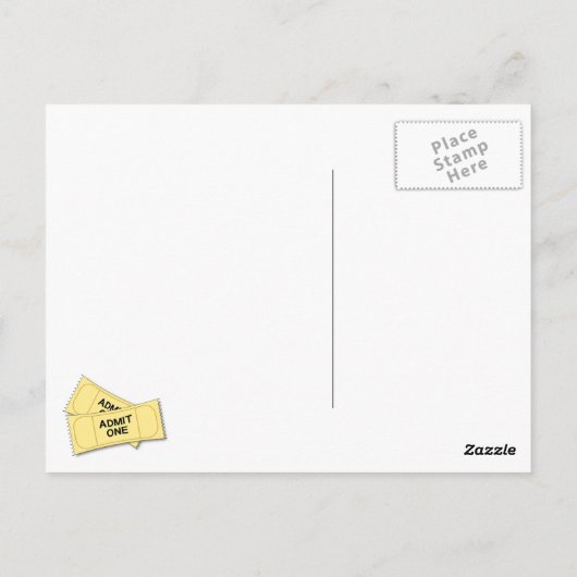 Tickets Postkarte (Rückseite)