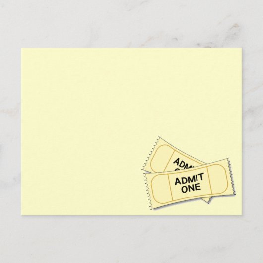 Tickets Postkarte (Vorderseite)