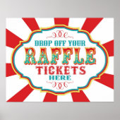 Ticketsignatur für Karneval oder Circus Raffle Poster (Vorne)
