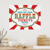 Ticketsignatur für Karneval oder Circus Raffle Poster (Küche)