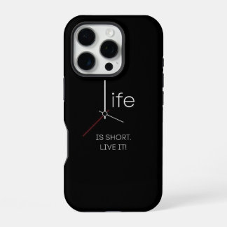 Ticking Truth: Das Leben ist kurz Handyhülle iPhone 16 Pro Hülle