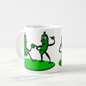 Tickle meine Essiggurke Kaffeetasse (Vorderseite Links)