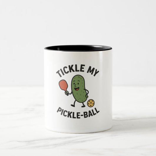 Tickle my Pickle ball Zweifarbige Tasse (Mittel)