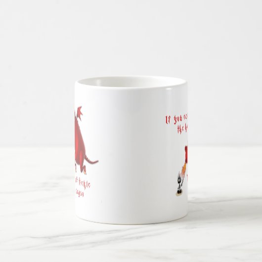 Tickle nicht den Drachen… Kaffeetasse (Mittel)